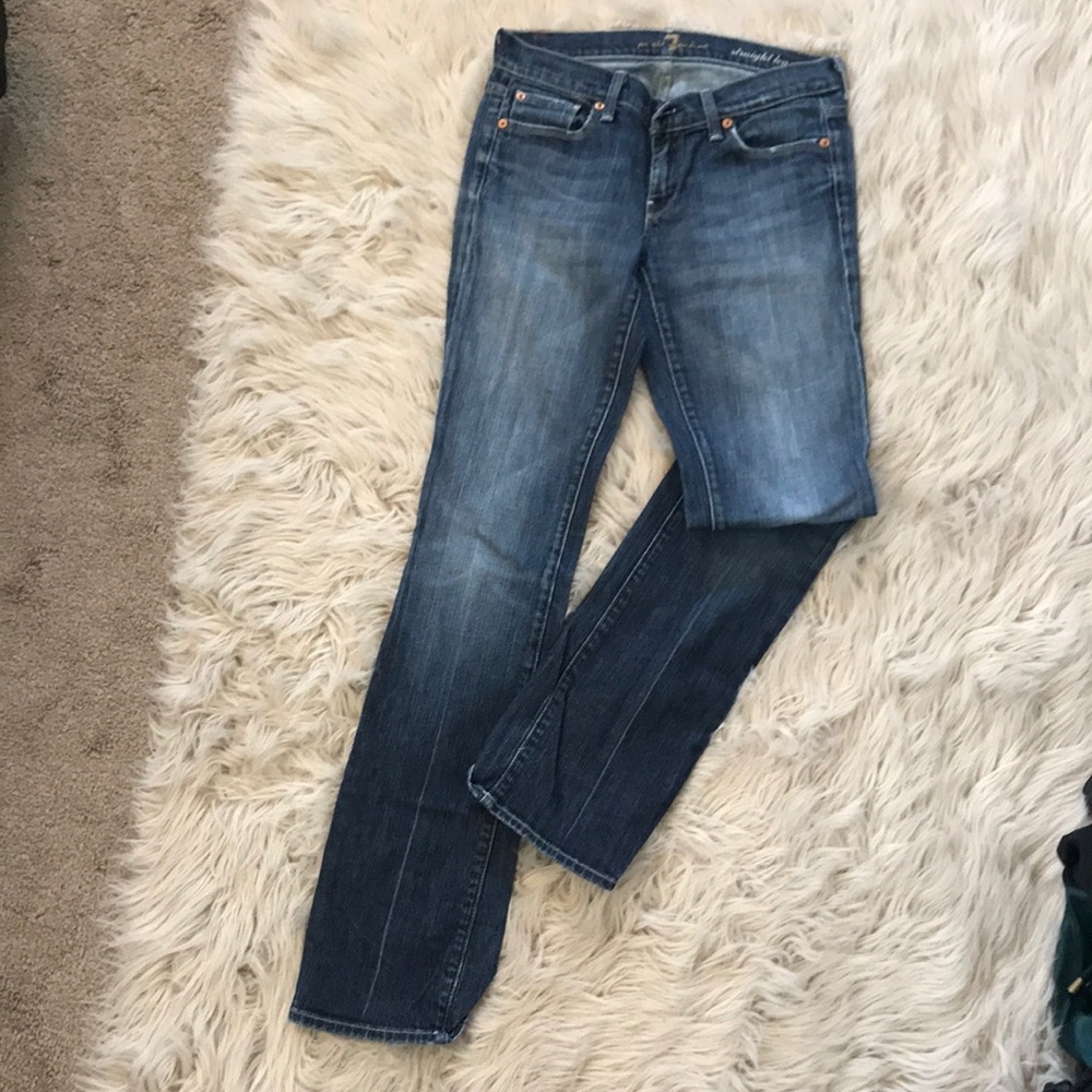 7 straight leg jeans